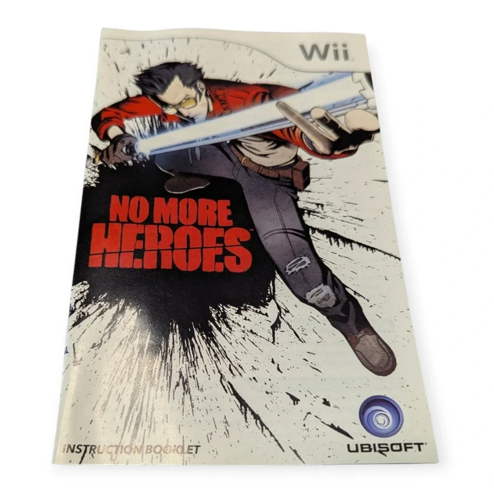 No More Heroes Nintendo Wii Action Game Ubisoft Complete CIB Travis Touchdown